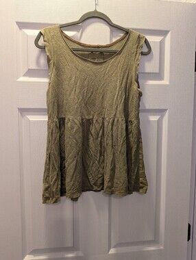 Bohemian Folk Clothing Peplum Babydoll Hemp Handmade Top